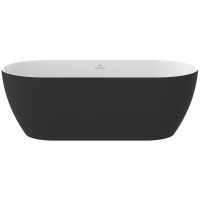 Ravak Freedom O Tec wanna wolnostojąca 170x77 cm owalna biały/czarny CD51700000