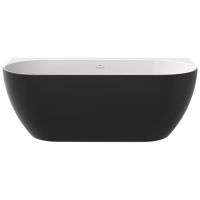 Ravak Freedom W Black wanna wolnostojąca 166x80 cm przyścienna biały/czarny XC00100027