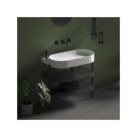 Ravak Yard umywalka 80,5x50 cm półokrągła biała XJX01080000