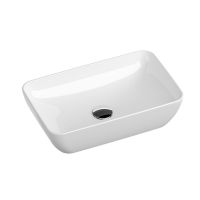 Ravak Uni 500 R Slim umywalka 50x31 cm nablatowa prostokątna biała XJX01150001