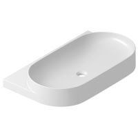 Ravak Yard umywalka 80,5x50 cm półokrągła nablatowa biała XJX01280002