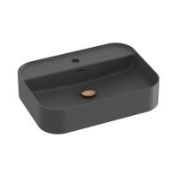 Ravak Ceramic umywalka 55x40 cm prostokątna nablatowa antracyt XJX03155004