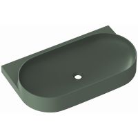 Ravak Yard umywalka 80,5x50 cm półokrągła ścienna grey green XJX08080000