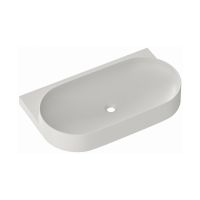 Ravak Yard umywalka 80,5x50 cm półokrągła ścienna smoke grey XJX0O280000