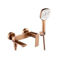 Rea Storm bateria wannowo-prysznicowa ścienna miedź REA-B3003