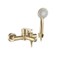 Rea Ontario bateria wannowo-prysznicowa ścienna złota REA-B5513