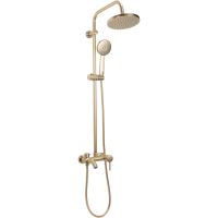 Rea Luis zestaw wannowo-prysznicowy ścienny złoty szczotkowany REA-P7051