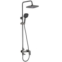Rea Storm zestaw prysznicowy ścienny z deszczownicą tytan REA-P9534