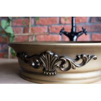 Rea Betty umywalka 43,5x43,5 cm okrągła nablatowa REA-U1057