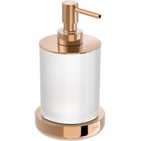 Roca Tempo dozownik do mydła 280 ml stojący szkło/rose gold A817026RG0