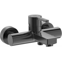 Roca Naia Black bateria wannowo-prysznicowa ścienna czarna A5A0296NM0