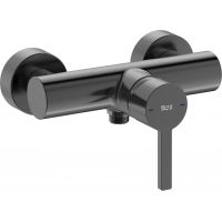 Roca Naia Black bateria prysznicowa ścienna czarna A5A2196NM0