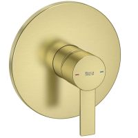 Roca Targa bateria prysznicowa podtynkowa Brushed Gold A5A2B5FVA0