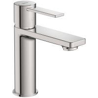 Roca Targa bateria umywalkowa stojąca stal inox A5A325FSM0