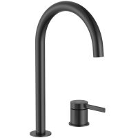 Roca Ona bateria umywalkowa stojąca czarny mat A5A389ENB0