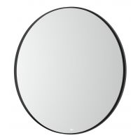 Roca Luna lustro 60x60 cm okrągłe z oświetleniem czarny A812425000