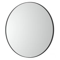 Roca Luna lustro 80x80 cm okrągłe z oświetleniem czarny A812426000