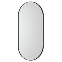 Roca Luna lustro 45x90 cm owalne z oświetleniem czarny A812428000