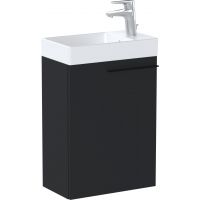 Roca Ella Unik Compacto zestaw łazienkowy 45 cm umywalka z szafką czarny mat A851917532