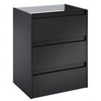 Roca Alpine szafka 58,5x45,2x74 cm podumywalkowa wisząca czarny mat A857866532