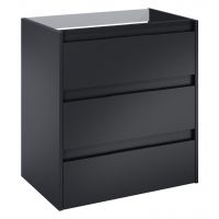 Roca Alpine szafka 68,5x45,2x74 cm podumywalkowa wisząca czarny mat A857867532