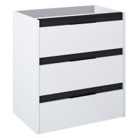 Roca Alpine szafka 68,5x45,2x74 cm podumywalkowa wisząca biała-czarna A857867606