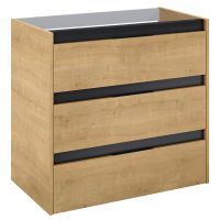 Roca Alpine szafka 78,5x45,2x74 cm podumywalkowa wisząca jasny dąb A857868464