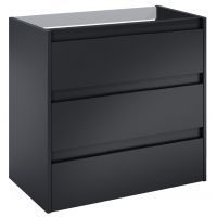 Roca Alpine szafka 78,5x45,2x74 cm podumywalkowa wisząca czarny mat A857868532