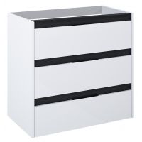 Roca Alpine szafka 78,5x45,2x74 cm podumywalkowa wisząca biała-czarna A857868606