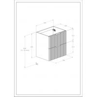 Roca Reef szafka 60x45x63,5 cm podumywalkowa wisząca biały mat A857954529