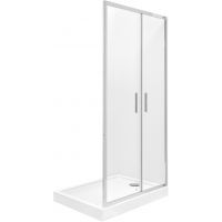 Roca Town-N drzwi prysznicowe 80 cm chrom/szkło przezroczyste AMP2408012M