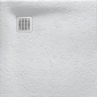 Roca Terran brodzik 100x100 cm kwadratowy kompozyt Stonex perłowy AP1033E83E801630