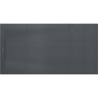 Roca Pyros brodzik prostokątny z syfonem 160x90 cm szary AP90164038403200