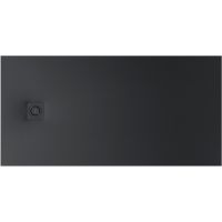 Roca Magma brodzik prostokątny 150x80 cm kompozyt Stonex czarny APE015DC32003400