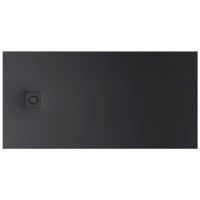 Roca Magma brodzik prostokątny 200x100 cm kompozyt Stonex czarny APE017D03E803400