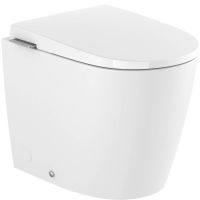 Roca Avant miska WC z deską wolnoopadającą stojąca bez kołnierza ze spłukiwaniem wirowym biały połysk A80336MS01