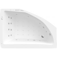 Roca Aquamarina wanna z hydromasażem 175x120 cm asymetryczna biała A24T261000