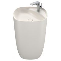 Roca Beyond umywalka 50x45 cm okrągła wolnostojąca brąz/beż A3270B0650