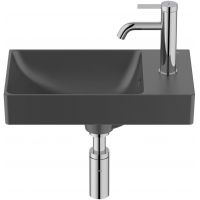 Roca Ona umywalka 45x26 cm prostokątna ścienna czarny mat A327681080