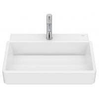 Roca Tura umywalka 55x43 cm prostokątna nablatowa biała A327693000
