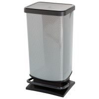 Rotho Paso IML pojemnik na odpady 40 l z pedałem carbon metalizowany 1754111006