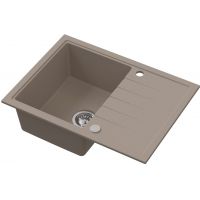 Ruvetti Axel zlewozmywak granitowy 68x49,5 cm beżowy 3001AX_BE140_W