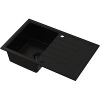 Ruvetti Axel zlewozmywak granitowy 79x50 cm czarny 3001AX_FB160_W