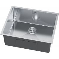 Ruvetti Stelio zlewozmywak stalowy z syfonem 54x44 cm stal 5001S_BS60_P