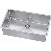 Ruvetti Stelio zlewozmywak stalowy z syfonem 74x44 cm stal 5001S_BS80_P