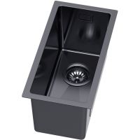 Ruvetti Stelio zlewozmywak stalowy z syfonem 44x22 cm grafit 5001S_MINI_PVD_GRF_P