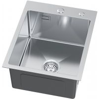 Ruvetti Masivo zlewozmywak z dozownikiem 50x40 cm stal 5002M_BS40_W