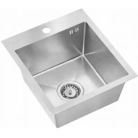 Ruvetti Look zlewozmywak stalowy 45x40 cm stal 5003L_BS40_W