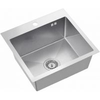 Ruvetti Look zlewozmywak stalowy 50x45 cm stal 5003L_BS50_W