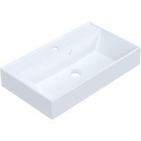 Ruvetti Cameron umywalka 60x35 cm prostokątna nablatowa biała DOL_CAM60